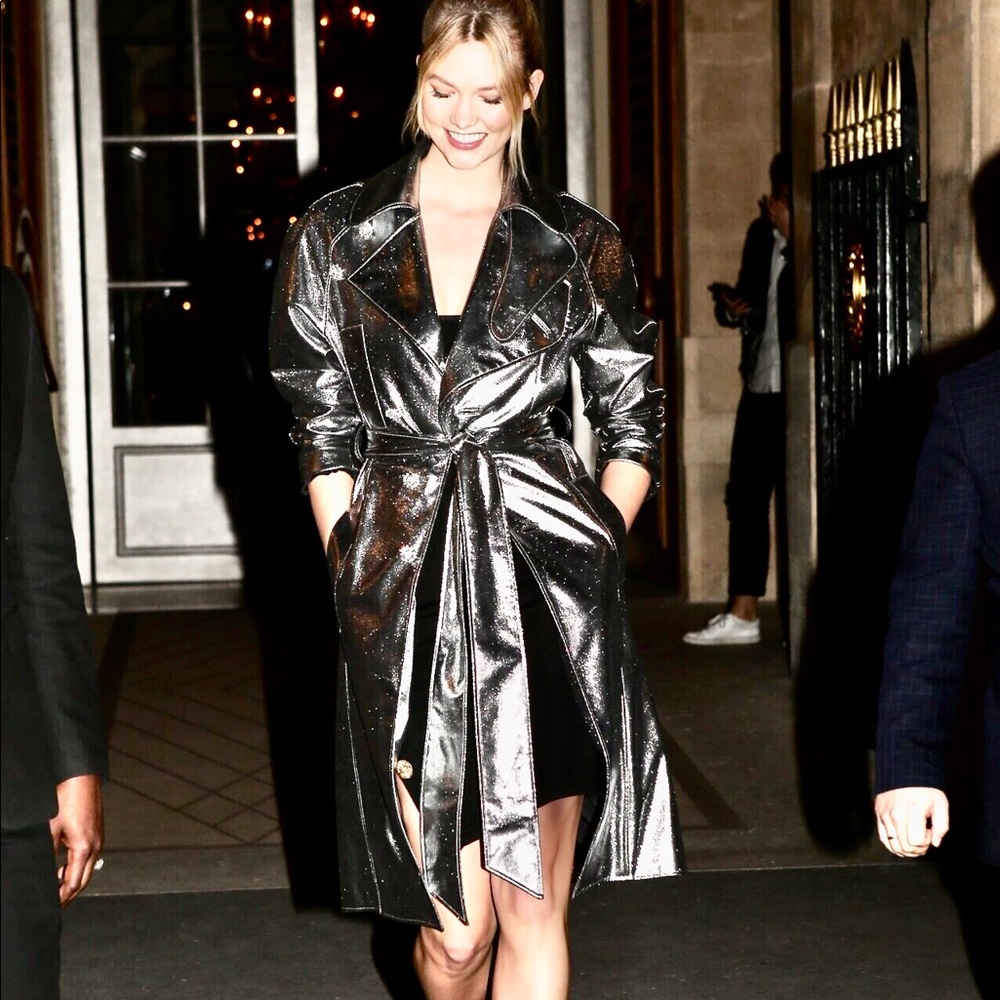 ALEXANDRE VAUTHIER METALLIC TRENCH COAT